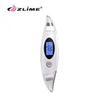 Lady use portable facial cleaner ultrasonic dead skin scrubber for face