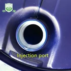 200 litre 55 gallon blue plastic drums with closed top