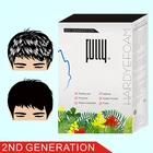 Organic permanent hair coloring dye shampoo cream 100% grey hair coverage