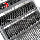 standard size steel grating stair treads twisted bar metal grid plate galvanized step