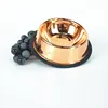 High Quality Gold Rose Copper Pet Bowls Hot Sale Unique Design Stainless Steel Copper Dog Bowl