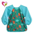 China Factory Baby Feeding Waterproof Long Sleeves Bibs
