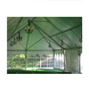 White wedding ceremony tent for rental with luxury accessories