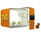 Booth Stands Promotion Portable Small Kiosk Booths Plastic For Portable Backdrop Reusable Modular Display System