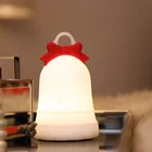 Multicolor Christmas Bell Silicone Small Toy Night Light for Kids
