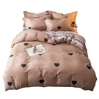 100% cotton/silk bedding comforter sets 4 pcs bedding set for home /hotel