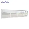 aluminum double glass fixed large view angle window wall for residential house