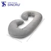 Washable comfortable memory foam C shaped maternity pillow full body pregnancy pillow