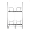 China factory 4-layer metal powder coated wire display rack for book and magazine