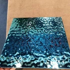 Blue Water Ripple Pattern Mirror Stainless Steel Sheet for Outdoor decoration