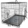 Wholesale Cheap High Quality Metal Iron Foldable Dog Cage Crate with Two Doors