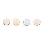 Garments Round Labels Custom Engraved Logo Metal Labels Tag For Clothing
