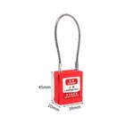 KD KA MK KAMK 3.2*175mm Good Lock MK-GC175 Industrial Steel Cable Shackle Industrial Safety Padlock