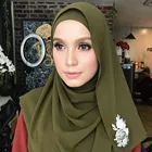 Wholesale 2019 fashion luxury arab plain women hijab scarf