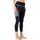Multi Color Polyester Sports Yoga Pants Women Leggings With Pockets
