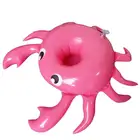 Factory Supplier Crab PVC Drink Holder Beach Floating Cup Holder Coolder In Plastic Material
