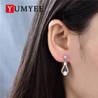 925 Sterling Silver Jewelry Women Silver Gold Plated Earrings