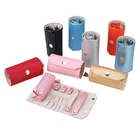 New style Wholesale pouch Roll Jewelry Organizer jewelry roll bag leather