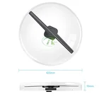 On sale WIFI HD 3D holographic fan, LOGO, sign, image dynamic advertising display machine LED 3D hologram fan projector