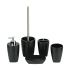 China produce Polyresin home and hotel simply bathroom accessories