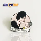 PinsBack fashion style enamel metal pin custom logo enamel badge soft enamel pin new design wiht high quality