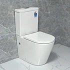 WC brand two 2 piece watermark australian standard back to wall rimless toilet