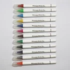 Writing fluent 36 colors 1mm plastic nib white body water color brush pen