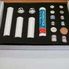 customized heat printing cheap PP Plastic Effervescent Vitamins Tablet Tubes with desiccant on the cap