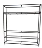 Large Scale Clothes display stand for shop Metal Wall Shelving