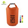 OEM ODM swimming boating hiking 30L waterproof dry bag polyester PVC diving ocean pack