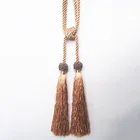 Decorative double braided cord tieback tassel, tie back
