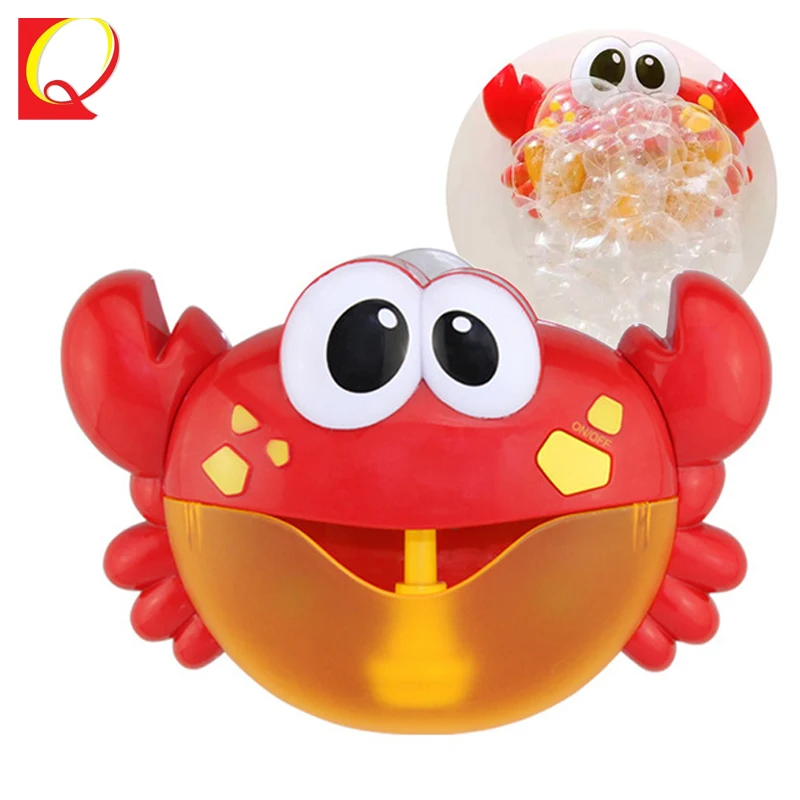crab bubble machine bath toy