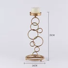 Golden Plated Flower Vase Stand Table Wedding Centerpieces Decoration For Weddings