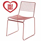 hot sale new design stainless steel metal wire dining chair
