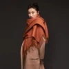 large size high quality fashion women winter plain pure wool scarf pashmina for ladies , kashmir scarf