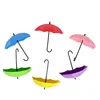 Home Decor Sticker Colorful Plastic Novelty Funny Keyholder Umbrella Key Hanging Wall Hooks Decorative