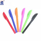 Wholesale bulk cheap promotional soft rubber pen with QR code tip 0.7mm gel pen