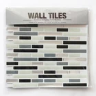 Cheap home decoration peel and stick vinyl backsplash kitchen tile idea self adhesive mosaic tiles