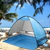Blue Pop Up UV Beach Tent Lightweight Sun Shelters Automatic Portable Family Anti UV Cabana(2-3 person),Set Up and Fold Up in Se