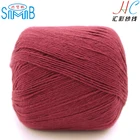 shanghai smb plain yarn manufacturer best selling oeko tex 50g bobbins woolen spun silk yarn for hand knitting