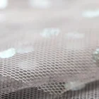 Hottest Sales Fashion Design Dress Netting Flocking Mesh Fabric