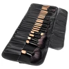 Hot Selling 32 PCS Wood Color Handle Makeup Brushes Set with PU Case