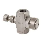 Low pressure air and water mixing micro fog spray fine mist nozzle