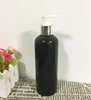 200ml 250ml 300ml 500ml black bottle with white pump and silver cap