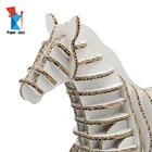 3D Puzzle Cardboard Horse Sculpture(Pure White) puzzle toys