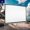 Hot Sell High Quality 80 100 120 inch Tripod Projector Screen with Matte White Fabric for Easy Carry to Outdoor Projection