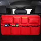 High Capacity Car Trunk Organizer Leather Backseat Car Storage