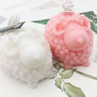 Decorative Handmade Paraffin Wax Custom shaped sheep candle