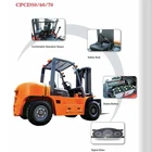 2020 ヘリ 5 トン 3 メートル 4 × 4 輪トヨタ CPCD50 フォークリフトと良好なパフォーマンス