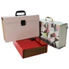 Wholesale 13 Paper Pockets Clear Plastic Folders Mini Vertical A4 Expanding File Bag with Button